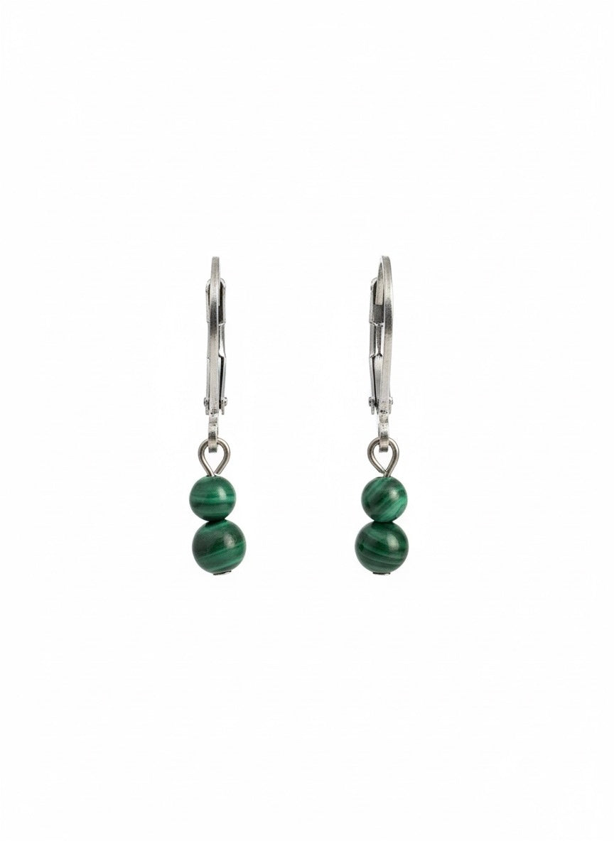 Malachite Drop Earrings