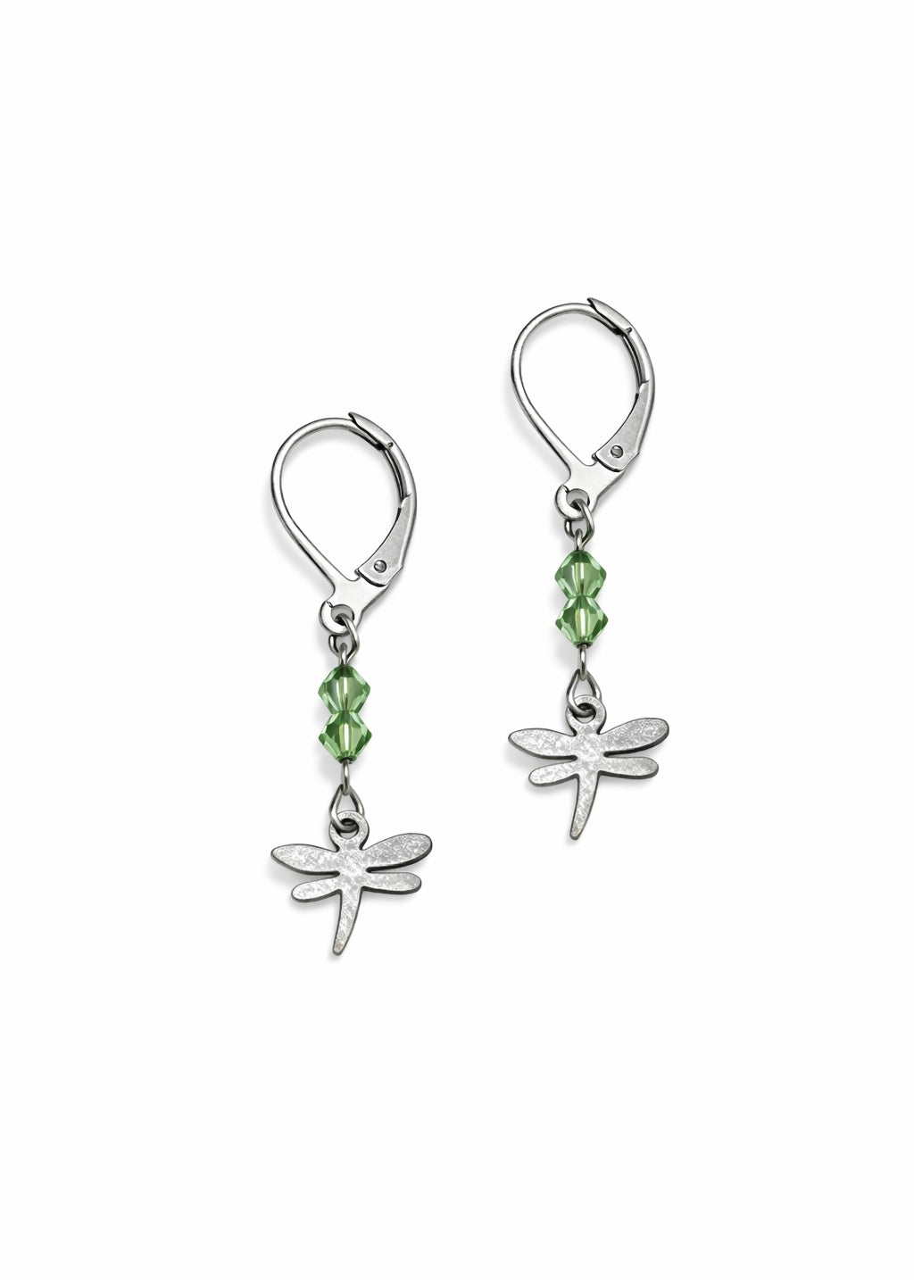 Green Dragonfly Earrings