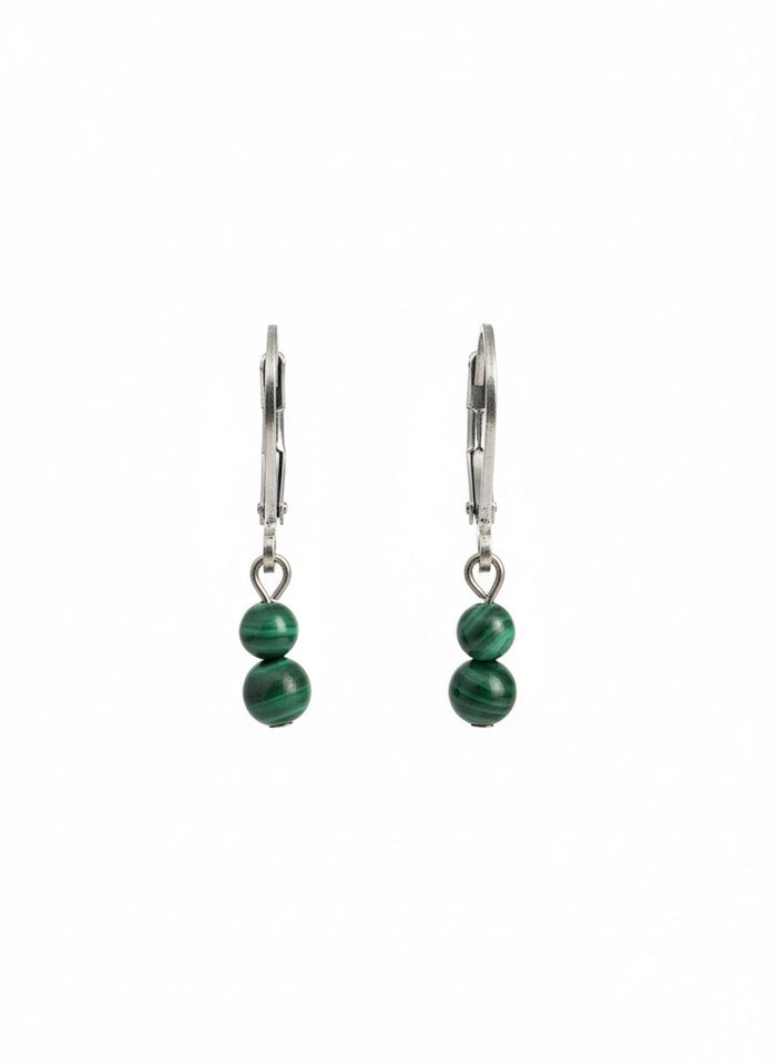 Malachite Drop Earrings