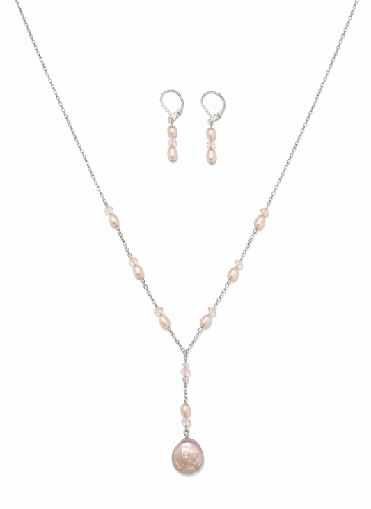 Mira Necklace + Earrings