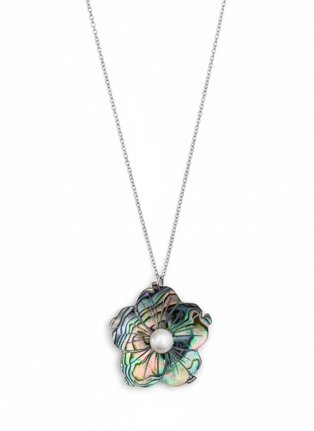 Abalone Flower Necklace