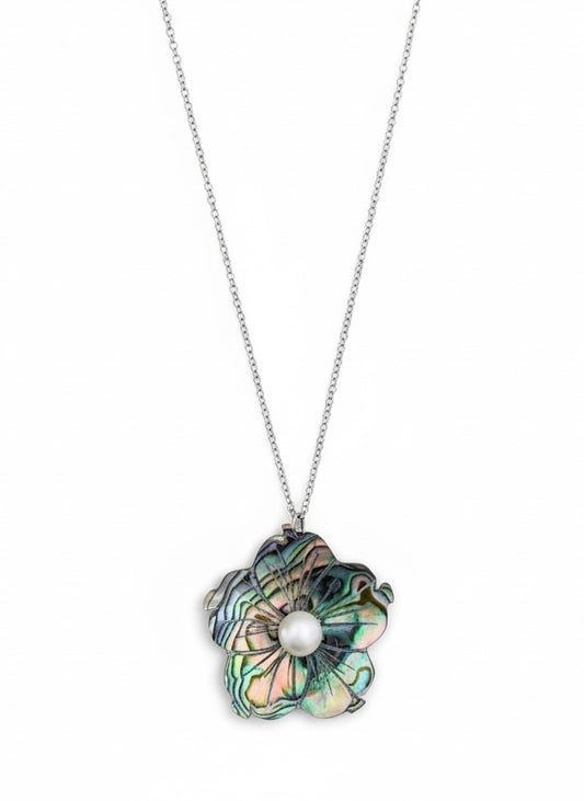 Abalone Flower Necklace