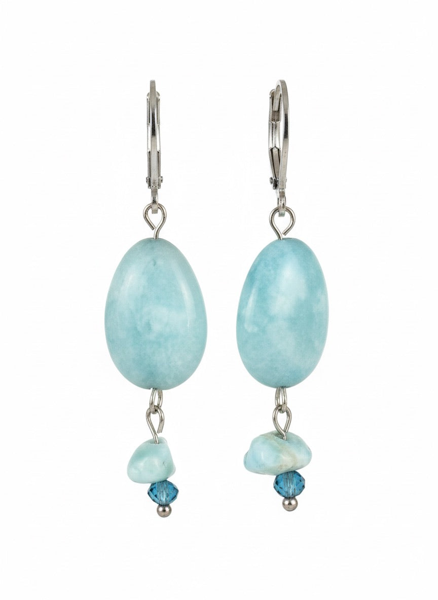 Larimar Drop Earrings