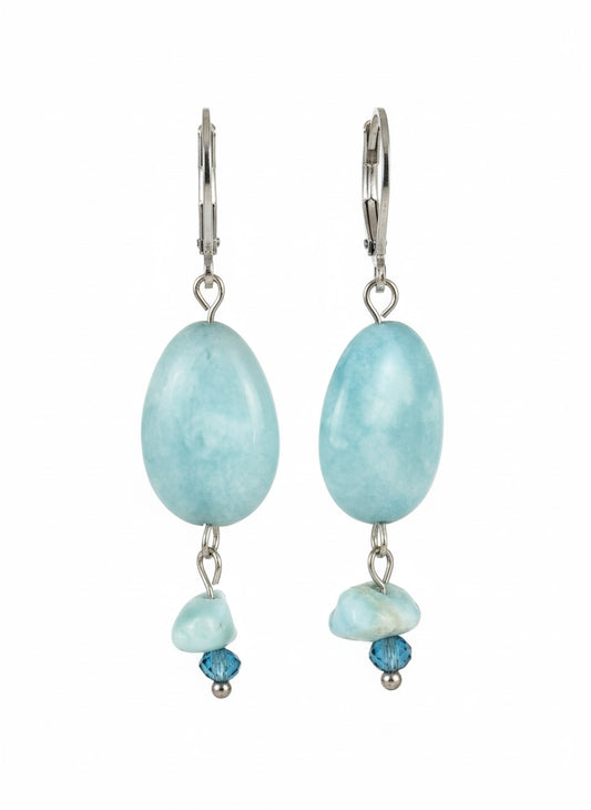 Larimar Drop Earrings